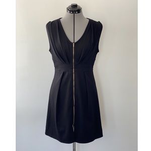 Forever 21 - black zip up dress - knee length- size Medium
